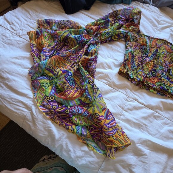 Live 4 Truth Butterfly Sleeve Top Boho Hippie Women's Size XLarge - Picture 4 of 9